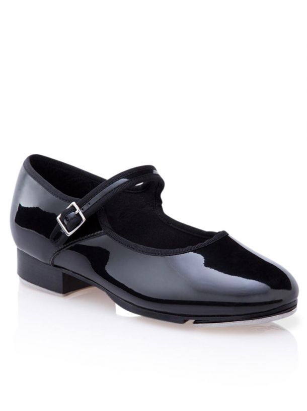 3800C Capezio Children Mary Jane Tap Shoe (Black Patent Leather)