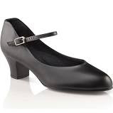 550X Capezio Children  Jr Footlight 1" Heel (Black)