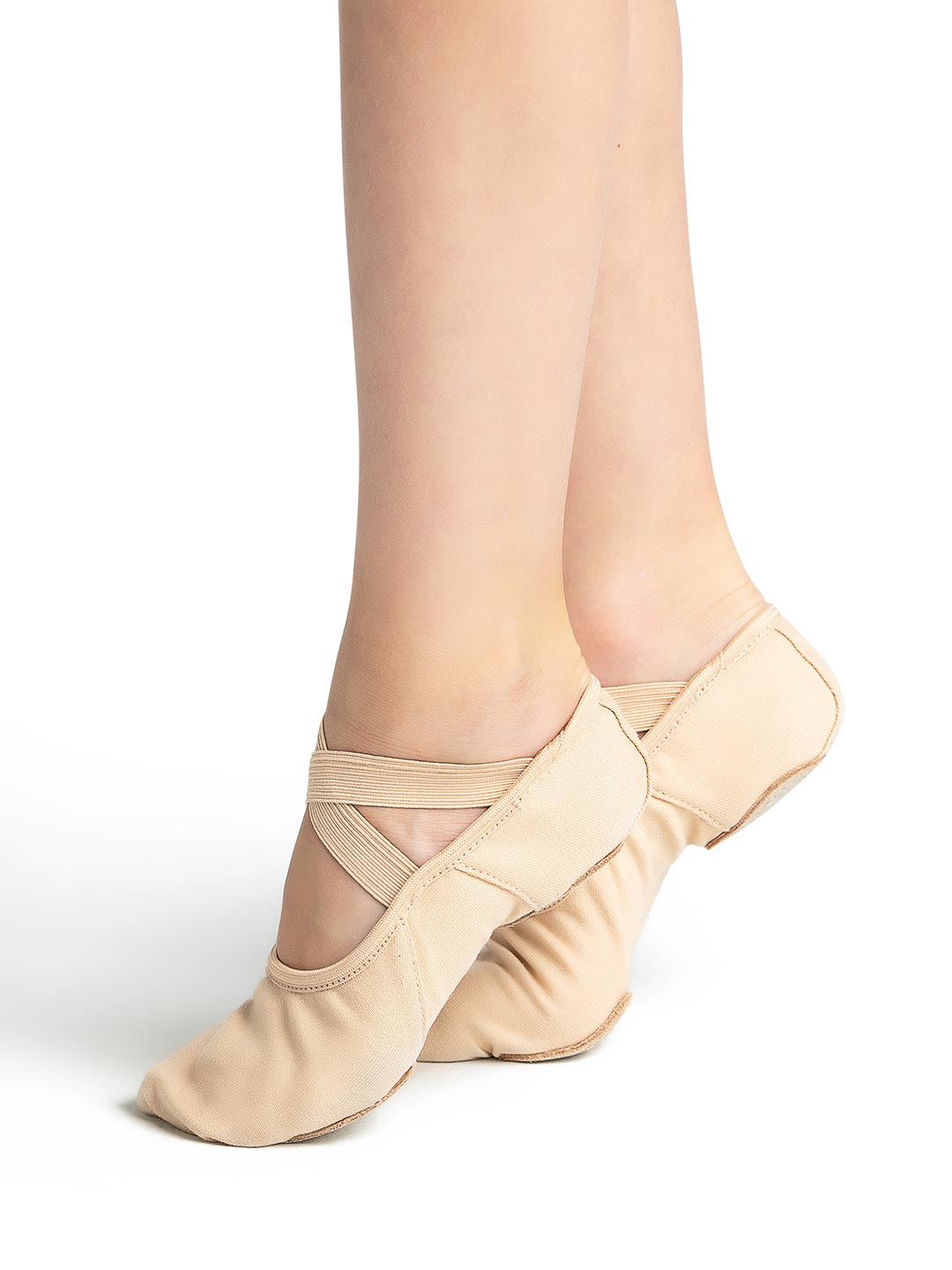 2037W Capezio Adult Split Sole Canvas Hanami Ballet Shoe (Light Pink) –  toetapntights