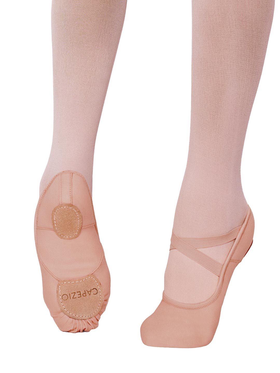 2037W Capezio Adult Split Sole Canvas Hanami Ballet Shoe (Light Suntan –  toetapntights