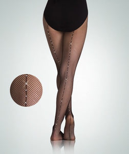 Convertible Tights Back Seam Fishnet Tights Dancewear Seam Back