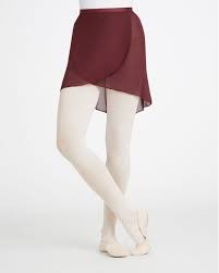 N272 Capezio Adult Georgette Wrap Skirt